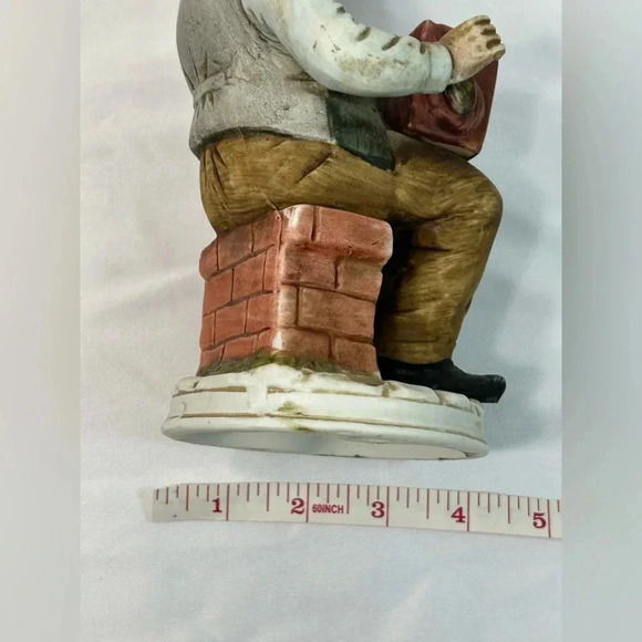 Vintage Old  Man with Music Box Bisque Figurine - Picture 2 of 10